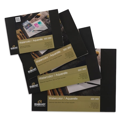 Rembrandt Watercolor Paper Pads 140LB, 20 Sheets - Cold Press Block