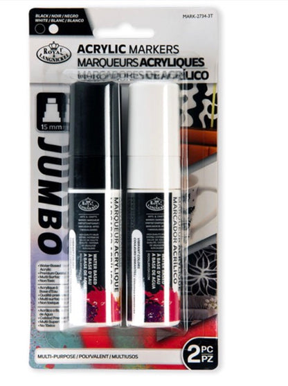 Royal Acrylic Markers – Assorted Chalk & Metallic Art Markers