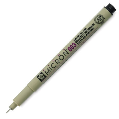 Sakura Pigma Micron Pen, Various Sizes and Colors