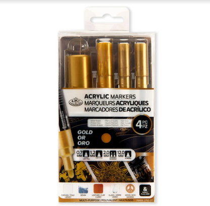 Royal Acrylic Markers – Assorted Chalk & Metallic Art Markers