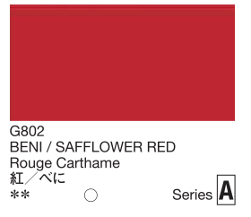 Color swatch of BENI SAFFLOWER RED with color code G802