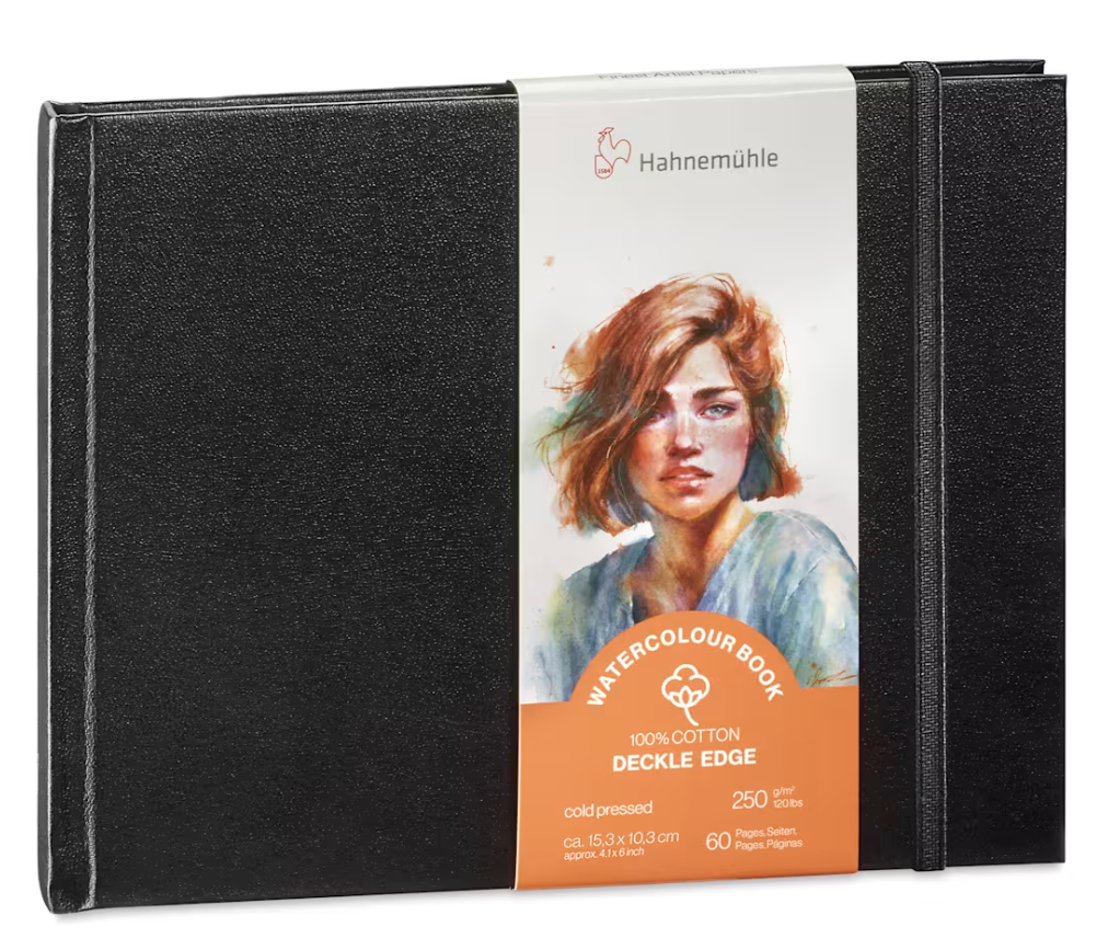 Hahnemuhle Watercolour Book Deckle Edge 100% Cotton, 250 gsm