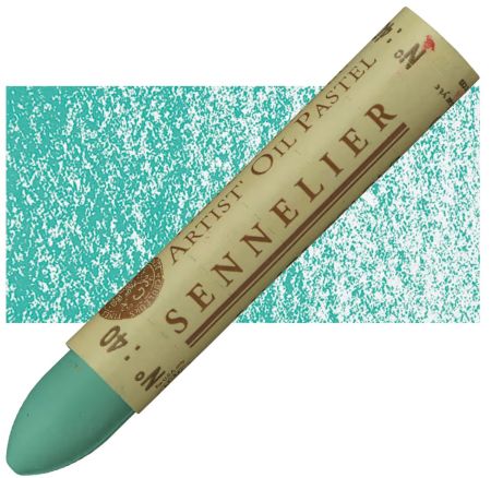 sennelier oil pastel 5ml barite green