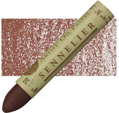 sennelier oil pastel 5ml burnt sienna
