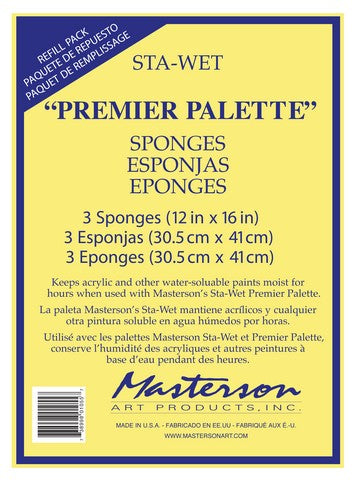 Masterson Sta-Wet Premier Palette Sponge Refill