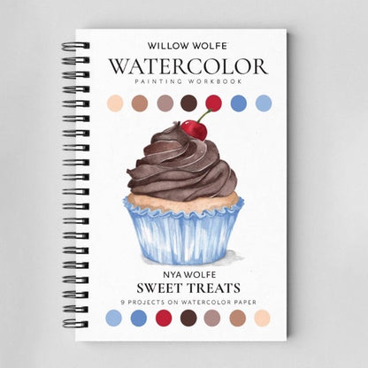 Watercolor Workbooks By Willow Wolfe— practice lessons, exercises and study projects