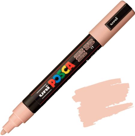 posca pc 5m marker medium bullet tip powder pink