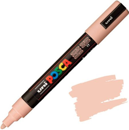 posca pc 5m marker medium bullet tip powder pink
