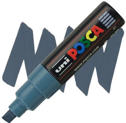 posca pc 8k marker slate grey