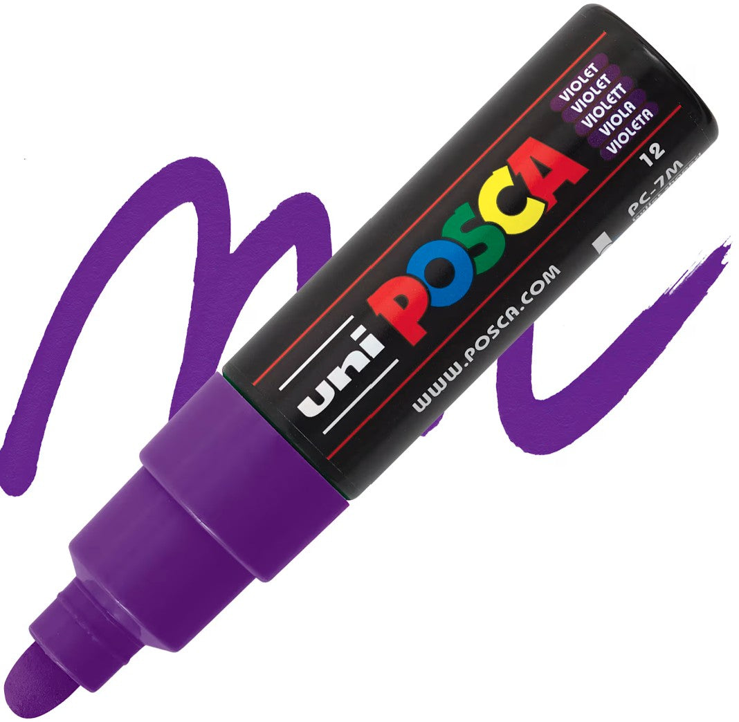 posca pc-7m marker bullet tip violet