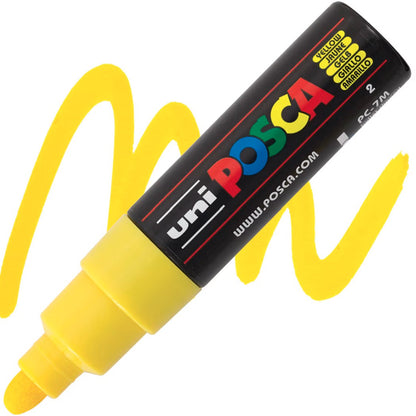 posca pc-7m marker bullet tip yellow