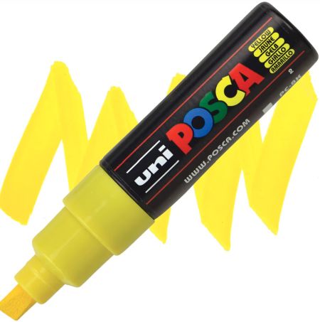 posca pc 8k marker yellow