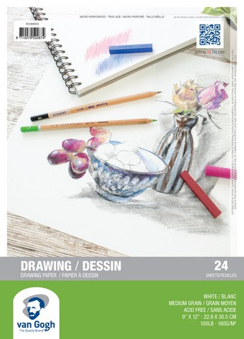 Van gogh  drawing paper 9 by 12 inches 24 sheets