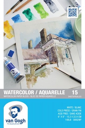 Van Gogh Watercolor Paper Pads 140LB - Cold Press