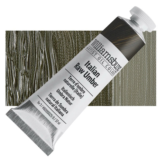 Williamsburg Handmade Oil Paint - Italian Raw Umber, 37 ml tube
