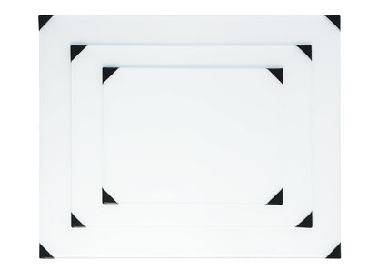 New Wave Art Palette, POSH Glass Palettes, White Table Top