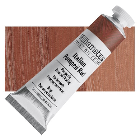 Williamsburg Handmade Oil Paint - Italian Pompeii Red, 37 ml tube