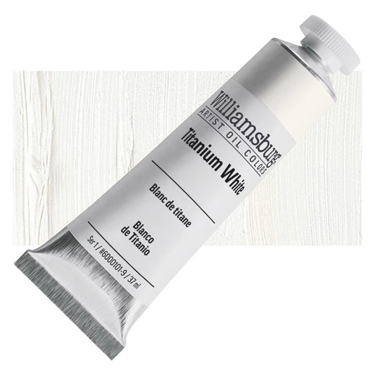 Williamsburg Handmade Oil Paint - Titanium White, 37 ml tube