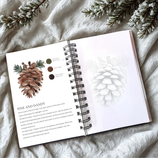 Watercolor Workbooks By Willow Wolfe— practice lessons, exercises and study projects