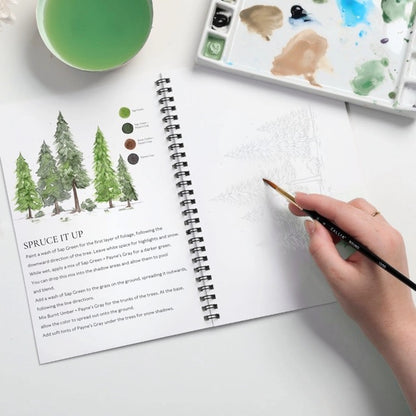 Watercolor Workbooks By Willow Wolfe— practice lessons, exercises and study projects