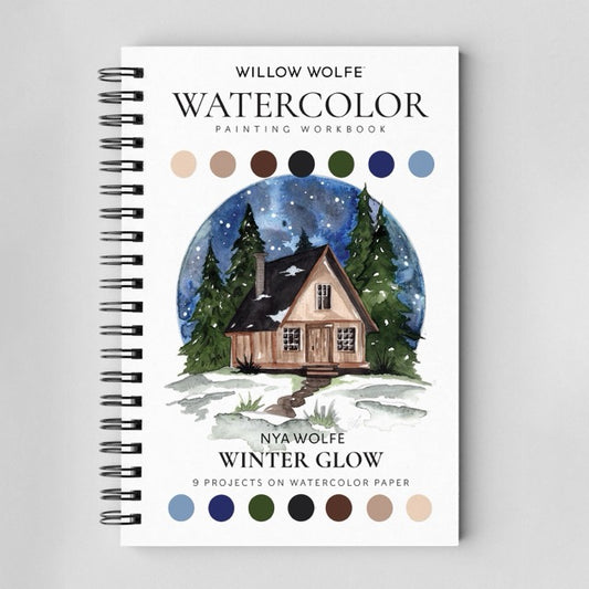 Watercolor Workbooks By Willow Wolfe— practice lessons, exercises and study projects