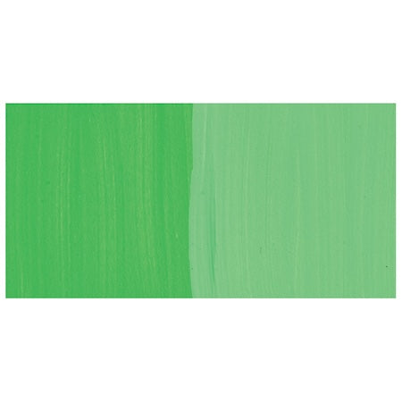 Two green color swatches on a white background