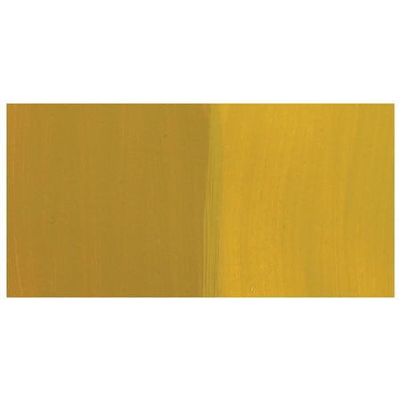 Two mustard yellow color swatches on a white background