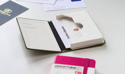 LEUCHTTURM1917 Business Card Case – Holds Up to 25 Cards