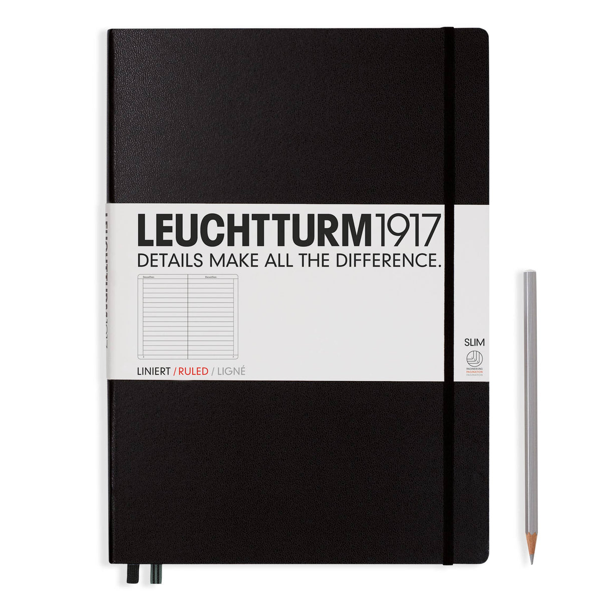 LEUCHTTURM1917 Master Slim Notebook A4+ – 123 Pages