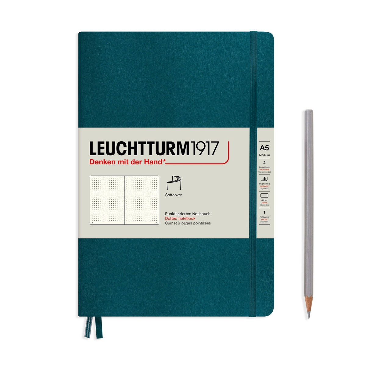 LEUCHTTURM1917 Medium A5 Notebook – Hardcover & Softcover