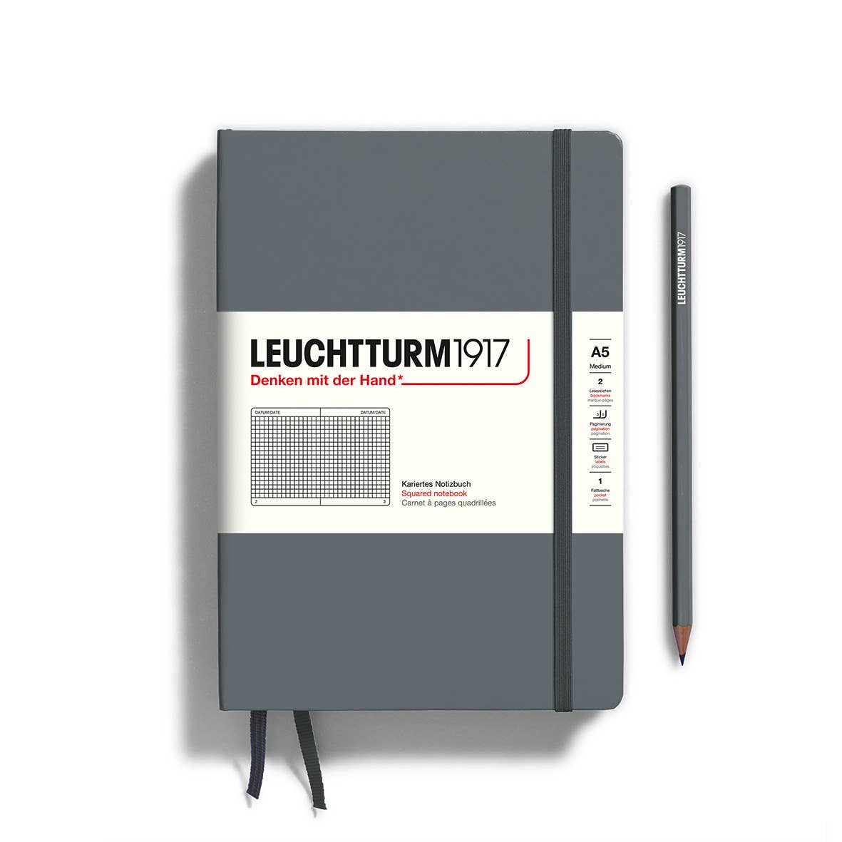 LEUCHTTURM1917 Medium A5 Notebook – Hardcover & Softcover