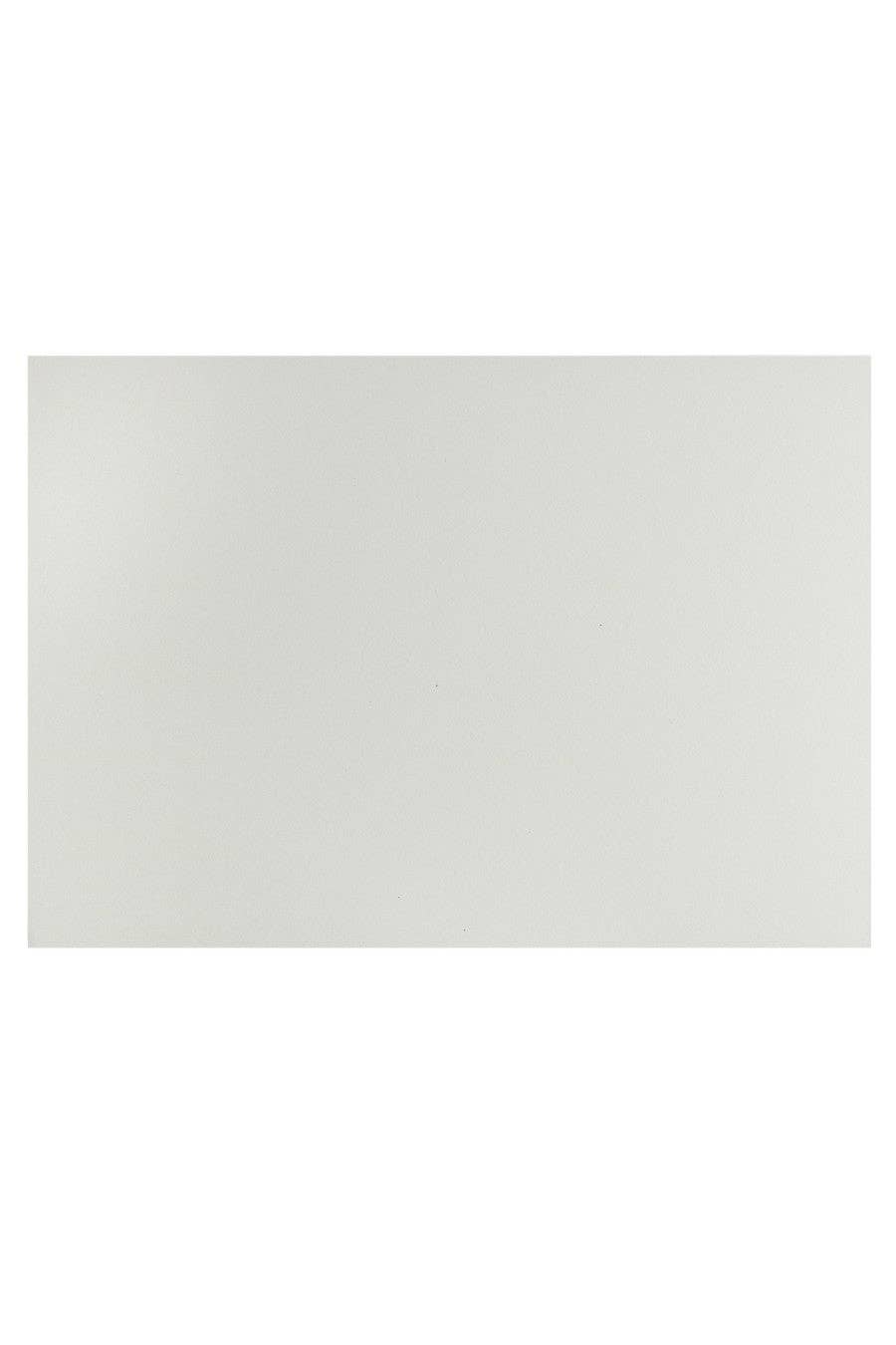 Rectangular white board on a white background