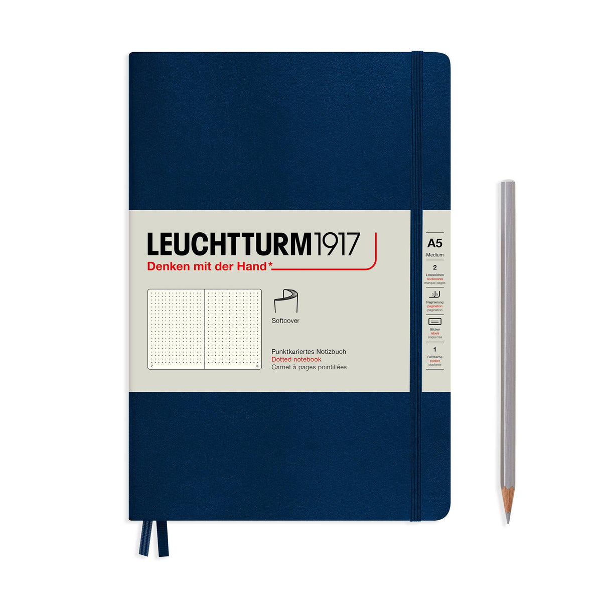 LEUCHTTURM1917 Medium A5 Notebook – Hardcover & Softcover