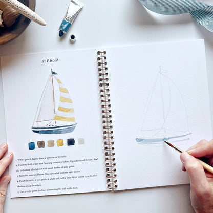 Watercolor Workbooks By Emily Lex Studio  — practice lessons, exercises and study projects