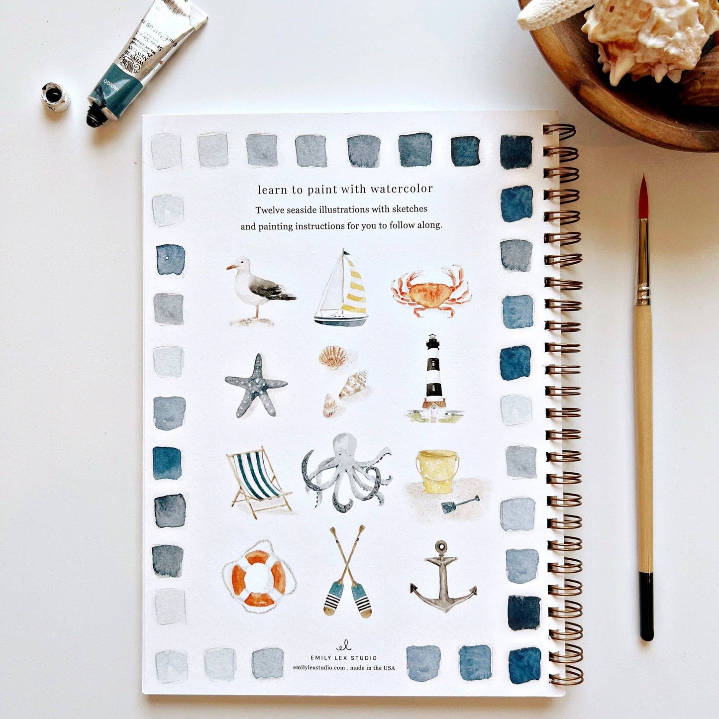 Watercolor Workbooks By Emily Lex Studio  — practice lessons, exercises and study projects