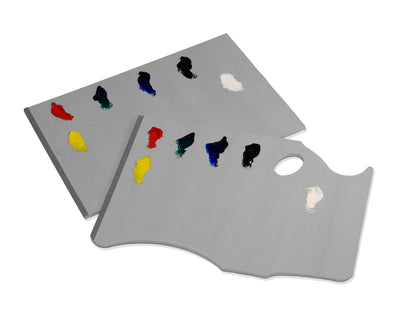 New Wave Art Palette, Disposable Paper Palettes, Grey Rectangular