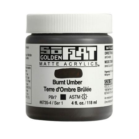 Golden SoFlat Matte Acrylic Paint, Professional Matte Acrylics for Artists