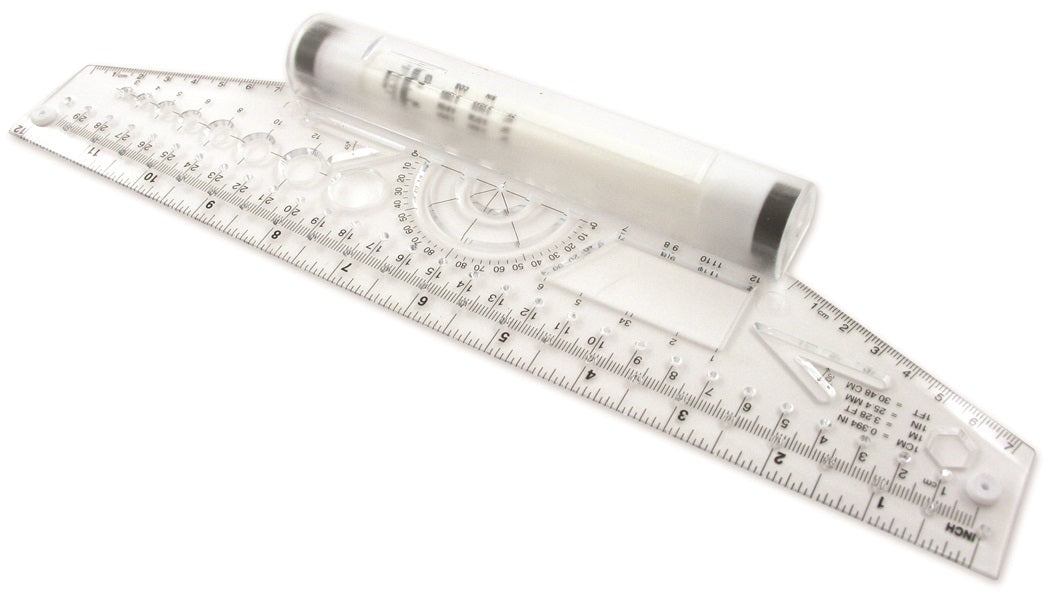 G Fold Ruler C-Thru 12