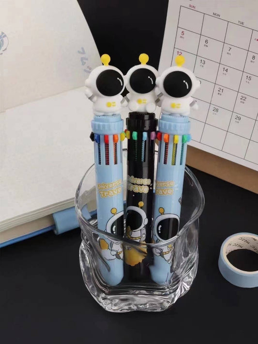 ASTRONAUT 10-COLOR RETRACTABLE BALL PEN-36