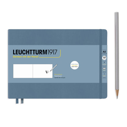 Leuchtturm1917 notebook with a pencil on a white background