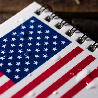 Rite in the Rain 3" x 5" Top Spiral Notebook, American Flag