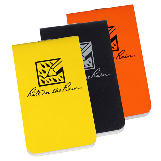 STAPLED NOTEBOOK - FIELD FLEX - BLANK - YELLOW, BLACK, ORANG