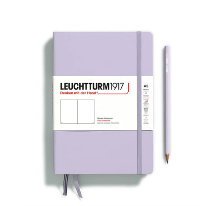 Purple notebook with Leuchtturm1917 branding on a white background