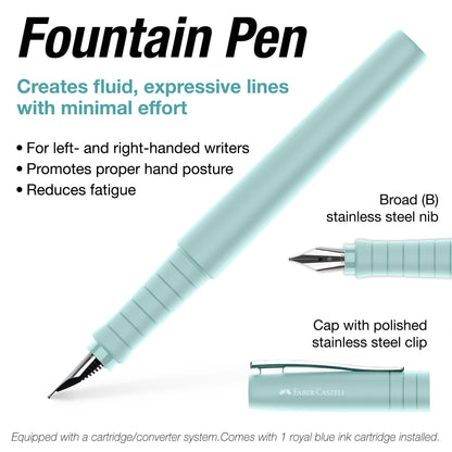 Poly Gift Tin Fountain Pen and Ballpoint Set