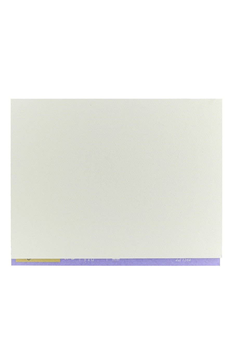 Plain white sheet with a purple border on a white background