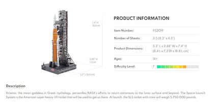 Artemis Moon Rocket - Premium Series Metal Earth