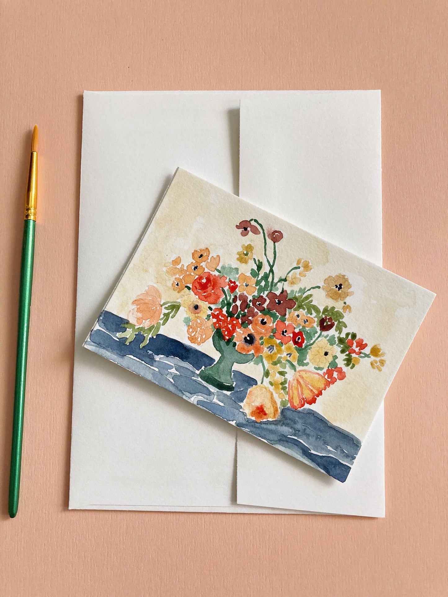 Dutch Flower Still Life Paint by Number DIY Watercolor Kit