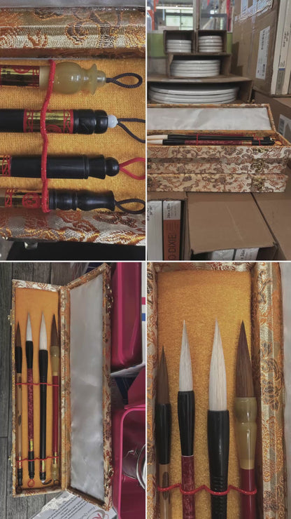 Rosemary & Co Set Of 4 - Chinese Painting Brushes