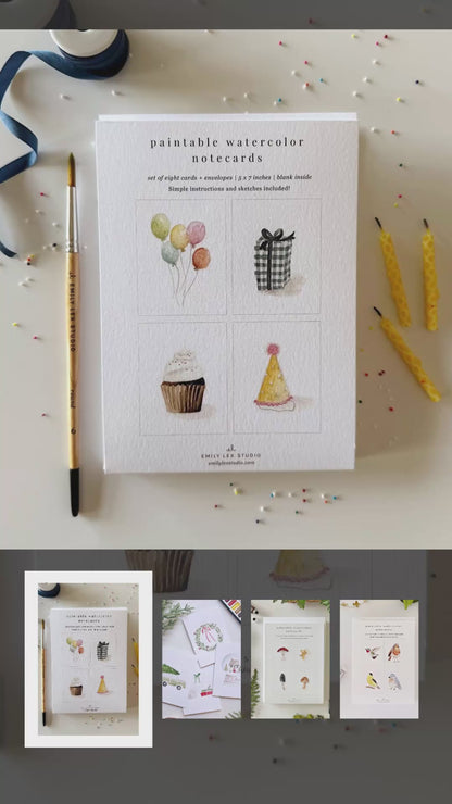 Emily Lex Paintable Notecards
