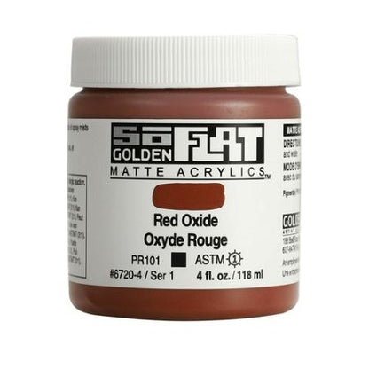 Golden SoFlat Matte Acrylic Paint, Professional Matte Acrylics for Artists